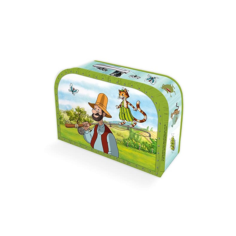 Pettersson and Findus Children's Suitcase Large Cardboard Case with Metal