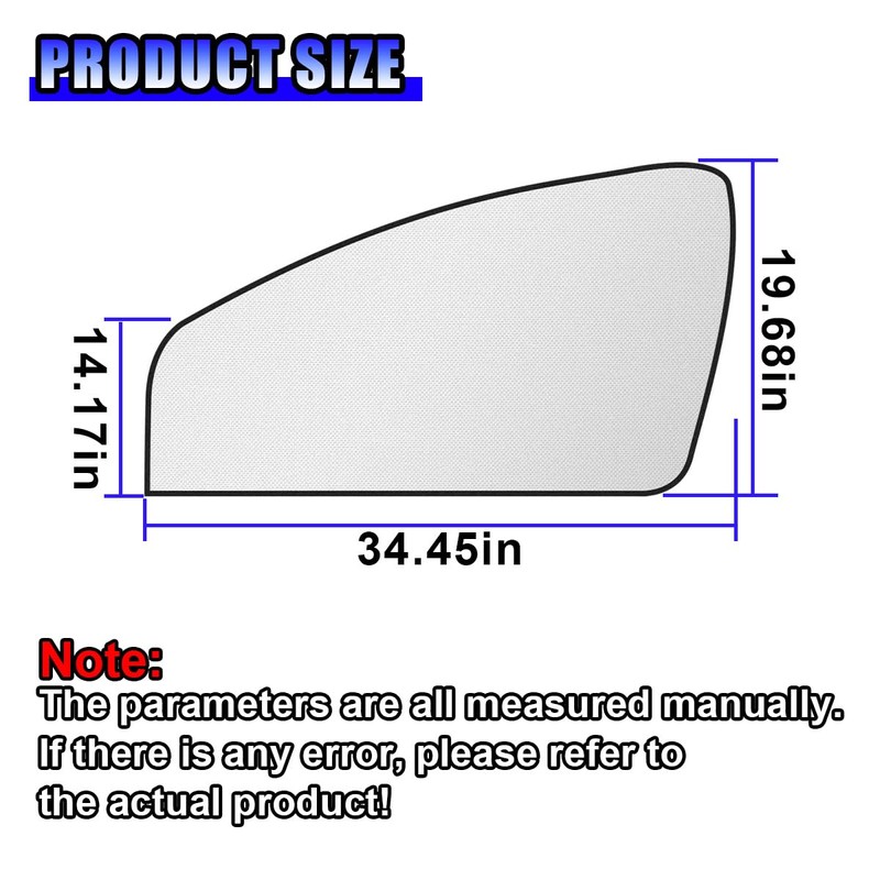 UHANBUT Magnetic Car Front Window Sun Shade, Full Blackout Auto
