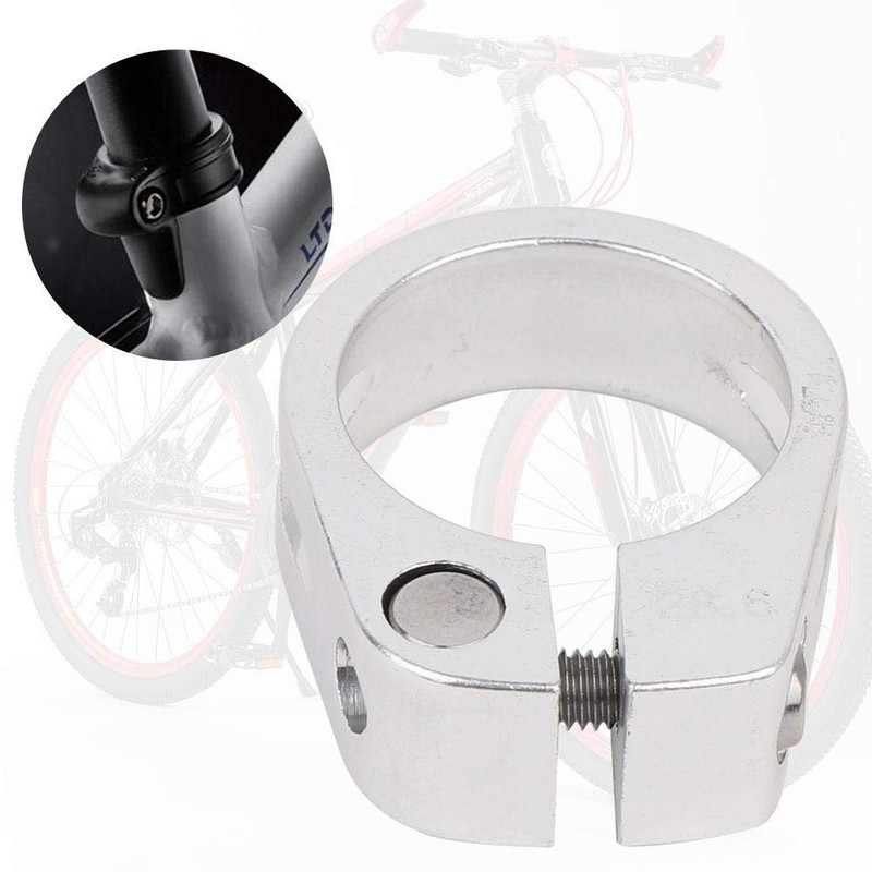 Keenso Bicycle Seat Post Clamp, Bicycle 28.6 mm Seat Post
