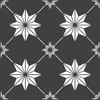 FloorPops Black Rigel Peel & Stick Floor Tiles, FP3990