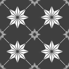 FloorPops Black Rigel Peel & Stick Floor Tiles, FP3990