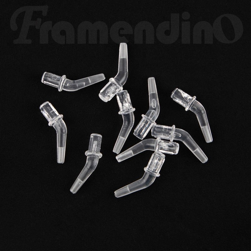 Framendino, 10 Pack White Drill Pen Tips Plastic Replacement Heads