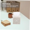 Ciieeo Woven Tissue Box Cover Rope Stylish Macrame Tissue Holder