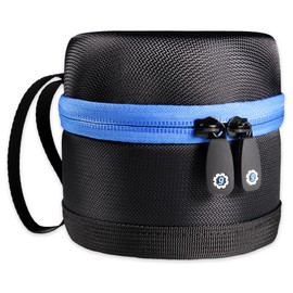 GETGEAR Ultra strong DSLR Camera Lens case, Compatible with small size lenses from Canon, Sony, Nikon, Olympus, Fuji, Pentax, Panasonic, Leica, Sigma, Tamron, and more (Black small)