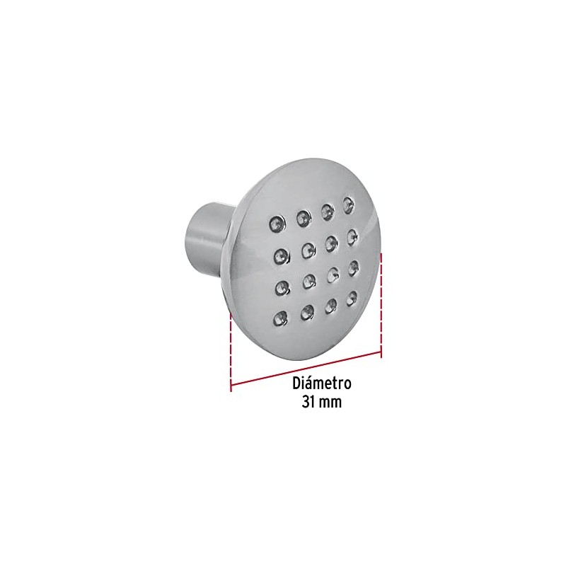 Hermex PER-011, Perilla estilo Contempo, niquel satinado