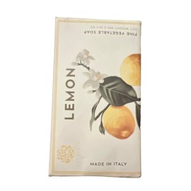 Alchimia Citron Lemon Vegetable Handmade Italian Soap Bar With Decorative Paper Wrap10.5 Oz 10.5 Oz, Cream