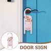 TEHAUX Cat Design Double Sided Welcome Please Knock Do Not