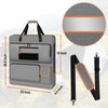 Wigojoy Solar Panel Storage Bag with Orange Lining, Deepened Opening,