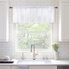 MIULEE Window Valance Half Sheer Curtains Rod Pocket Voile Drapes