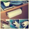 simpletome Kitchen Paper Towels Holder Under Cabinet Adhesive or Drilling