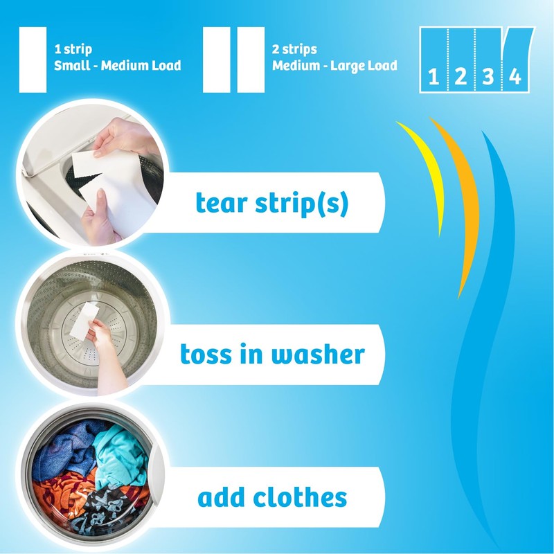 Breezeo Laundry Detergent Strips (48 strips) - Fresh Linen Scent
