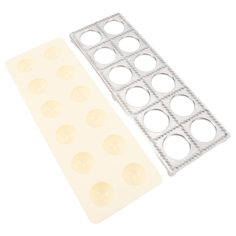 Ravioli Maker Press, Ravioli Press molds Set with Wood Rolling