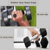 Gym Hand Grips，Ergonomic Rubber Hand Protector Gloves for Weight Lifting，Anti-Slip
