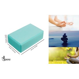 EXERZ High Density Yoga Blocks, 2 PK Fitness Foam Blocks, Comfortable, Non-Slip, Lightweight and Easy to Carry