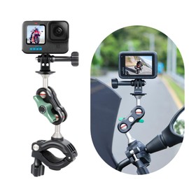 SEASKY H1 Bicycle Bike Motorcycle Handlebar Mount Compatible for Gopro Hero 13/12/11/10/9/8 for insta360 X4 X3 X2 X RS for DJI Action 5/4/3/2 Sports Action Camera Accessories Carbon Fibres Aluminum