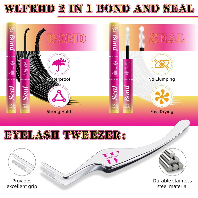 WLFRHD Eyelash Extensions, 320 Pieces, Lash Extension Set, 40 +