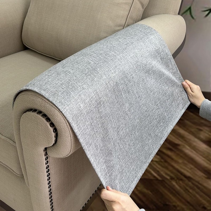 NOYOURS Couch Arm Covers, Anti-Slip Sofa Armrest Cover for Recliner,