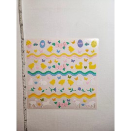 Mrs. Grossman sticker sheet You Choose - Vintage Easter eggs bunny rabbit spring - egg decorations