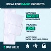 CS 3 Pack Extra Large Plastic Dust Sheets for Decorating