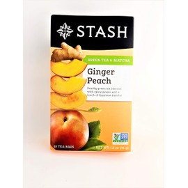 Stash Tea Green Ginger Peach Matcha (Pack of 2)