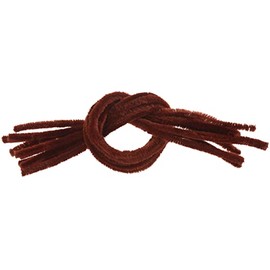 VBS Chenilledraht 50cm, 10 Stück Braun