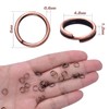 500pcs 6mm Small Split Rings Double Loop Round Split Jump