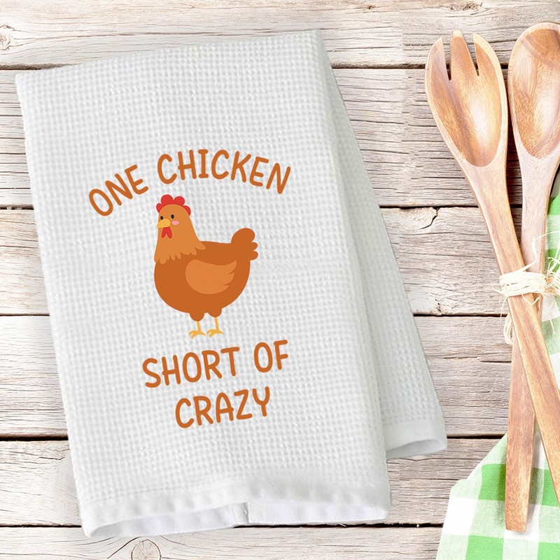 PLITI Chicken Kitchen Towel Chicken Lover Gift Chicken Mom Gift