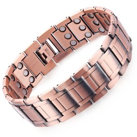 PLQ Copper Bracelet for Men, Solid Copper Magnetic Bracelets
