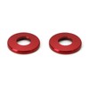 iJDMTOY 2pc Red Aluminum Decorative Door Lock Knob Covers Compatible