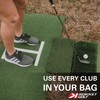 Rukket Tri-Turf Golf Hitting Mat Attack | Portable Driving, Chipping,