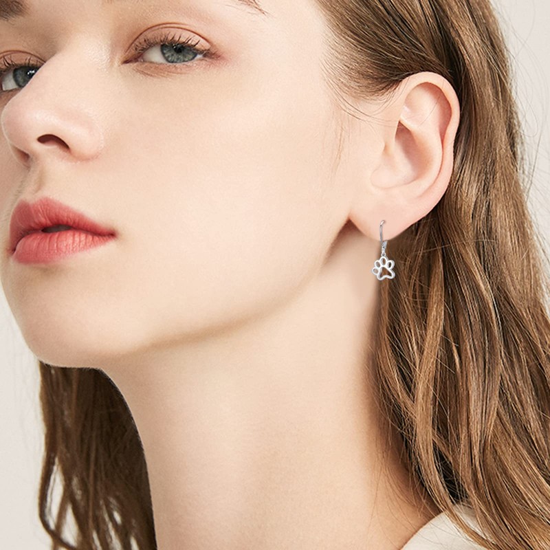 925 Sterling Silver Animal Earrings Hypoallergenic Leverback Earrings, Sterling Silver
