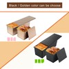Barlket Black Pullman Loaf Pan with Lid 13x4, Pullman Loaf
