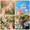 AmazingSpark 183 Pcs DIY Bible Verse Transparent Dried Flower Bookmarks