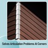 Therwen 8 Pcs Aluminum Siding Corners 8 Inch Outside White
