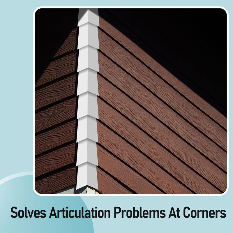 Therwen 8 Pcs Aluminum Siding Corners 8 Inch Outside White