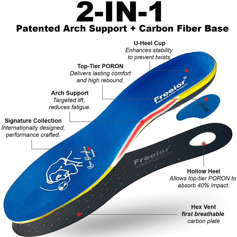 Carbon Fiber Insole Boost Basketball Volleyball Running Performance