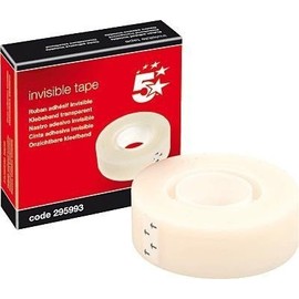 5 Star 811 Matt Tape Roll Invisible Write-on Type-on 19mm x 33m