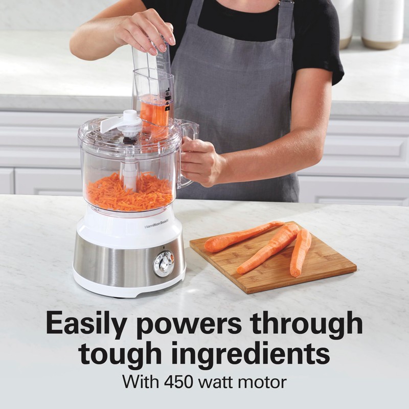 Hamilton Beach Food Processor & Vegetable Chopper for Slicing, Shredding,