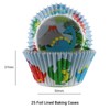Baked with Love Dinosaur Baking Cases, 50mm Foil Lined Baking