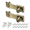 PATIKIL Keyed Hasp Locks, 2 Pack 3 Inch Twist Knob