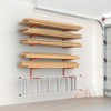 WALMANN Garage Wall Mounted Lumber Storage Rack, Overhead Heavy Duty