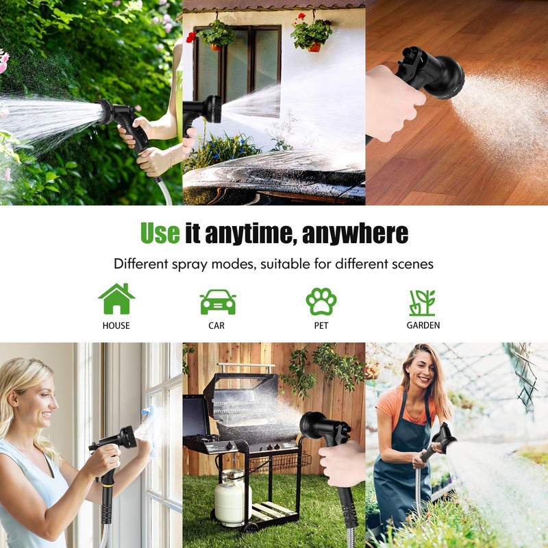 Garden Hose Metal 100FT, Stainless Steel Heavy Duty Water Hose