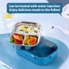 1pc Stackable Stainless Steel Bento Box for Kids and Adults