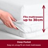 Mellanni Double Fitted Sheet Deep Fit 30 Cm - All