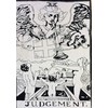 Judgement Tarot Cards Tapestry Black & White Judgement Small Tapestry