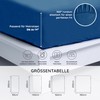Bed Sheet Navy Blue Fitted Sheet 160 x 200 cm