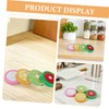 Kisangel 16pcs Reusable Canning Lids with Straw Hole Fruit Pattern