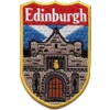 Edinburgh Scotland Shield Patch (3") Embroidered Iron on Sew on