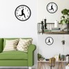 Silly Walk Wall Clock, 9.84‑Inch Silent Funny Creative Analog Clock