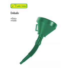 Lion Tools Paquete 2 Pzas Embudo Grande Plastico Resistente Lion Tools